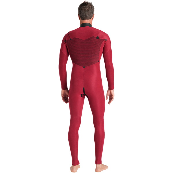 2026 C-Skins Hommes Nuwave Session 3/2mm Chest Zip Combinaison Néoprène C-NSE32MCZ - Black / Steel Blue X / Lime